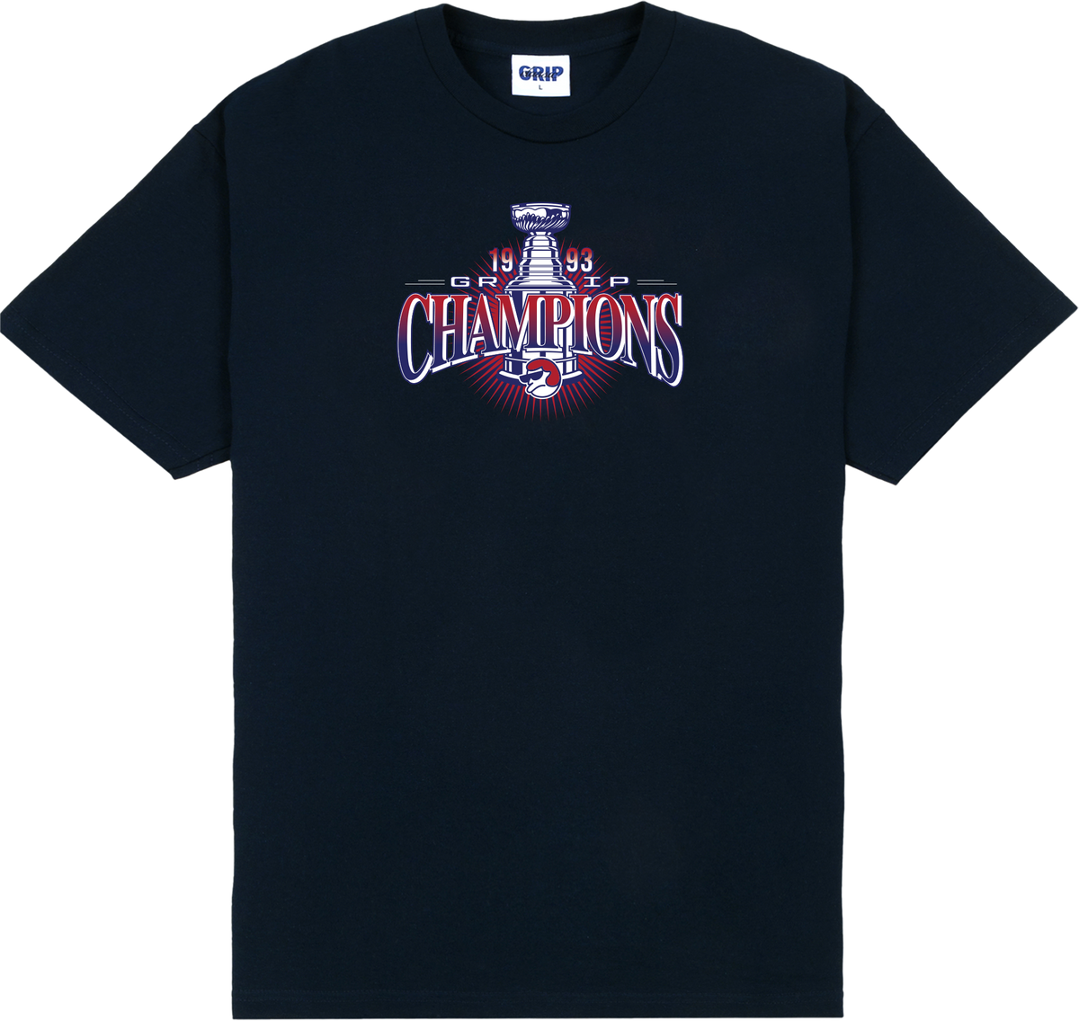 【CLASSIC GRIP】 GRIP INDUSTRIES T-SHIRT Navy Champions Tee Navy – Classic Grip