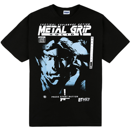 Metal Grip Tee Black