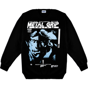 Metal Grip Crewneck Black