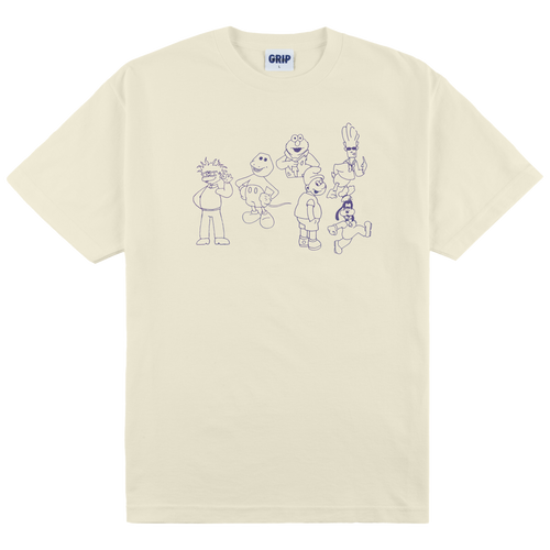 CONFUSED CHARACTERS TEE CREAM