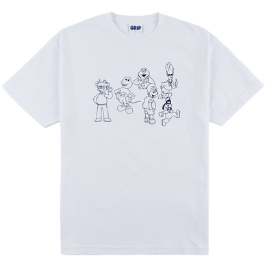 CONFUSED CHARACTERS TEE WHITE