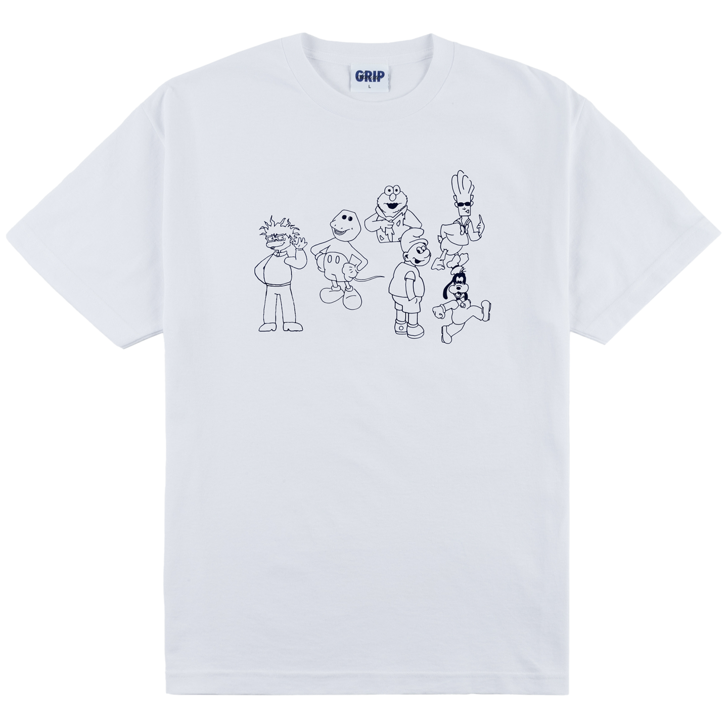 CONFUSED CHARACTERS TEE WHITE