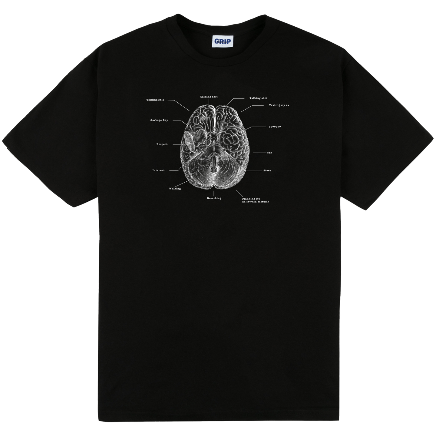 Brain Tee Black