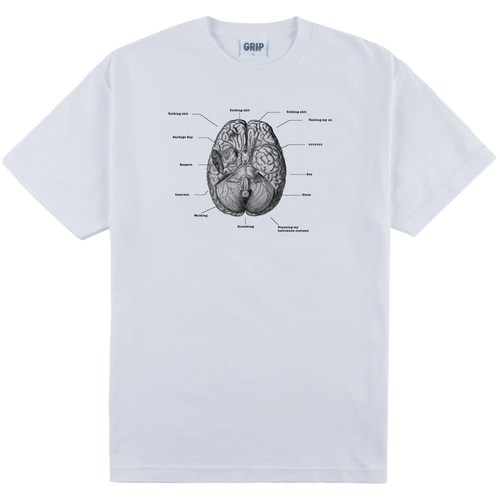 Brain Tee white