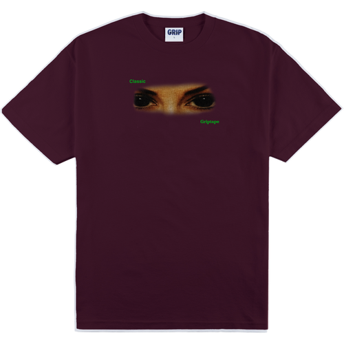 Eye Opening Tee Burgundy