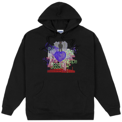AOI Purple Heart Hoody Black