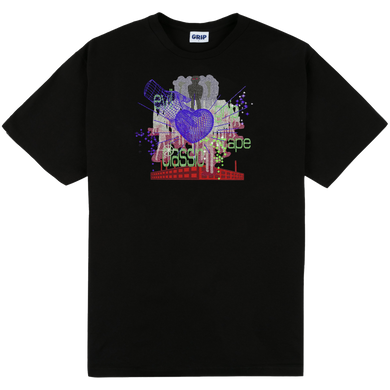 AOI Purple Heart Tee Black