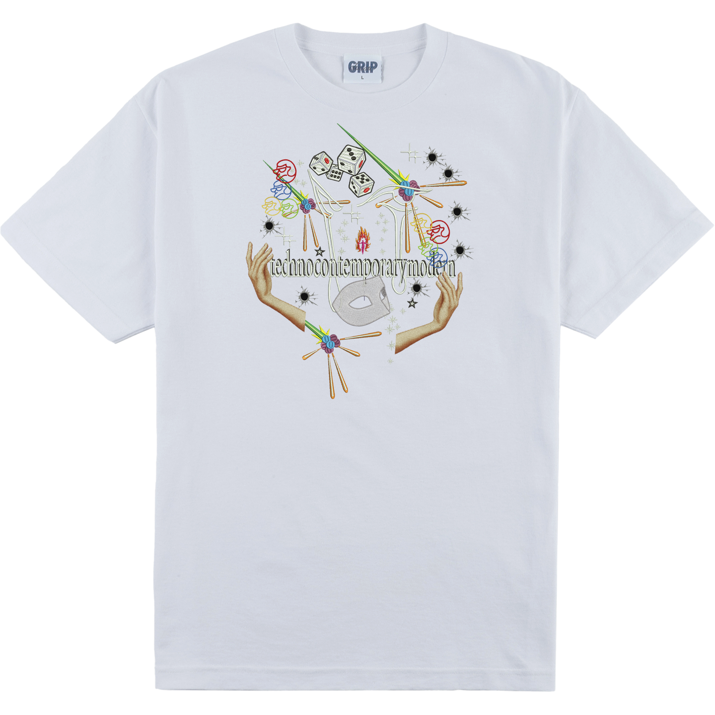 AOI Techno Tee White