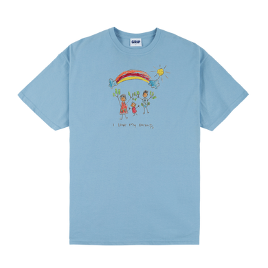I LOVE MY PARENTS TEE BLUE